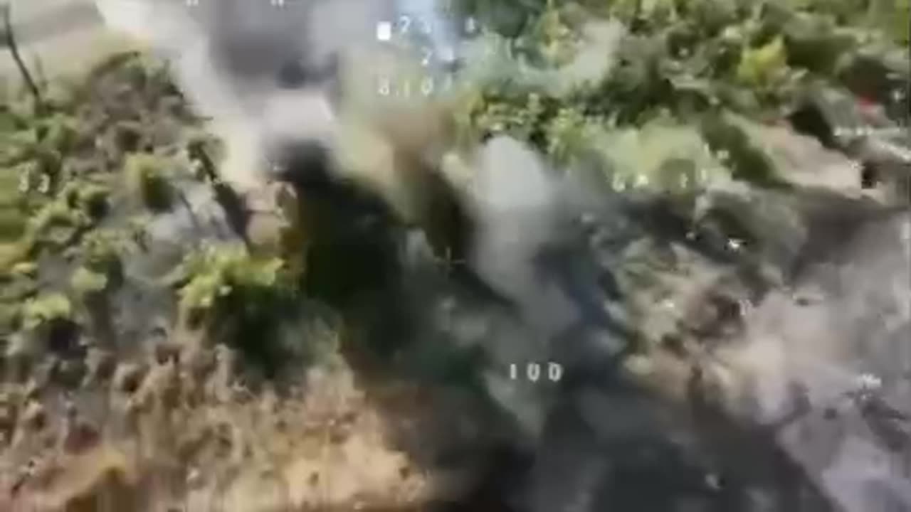 Russian Soldier Sent Flying