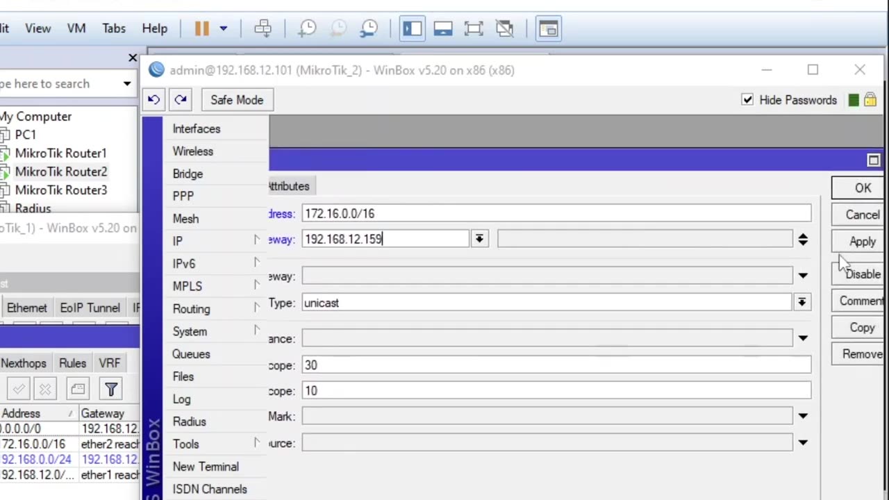How to configure STATIC ROUTING in MikroTik | MikroTik Series