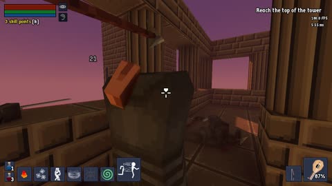 KICKSALOT 0.6.0.01 - arrow stuck in chopped off Animated Armor's head