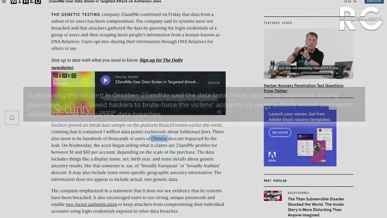 Elon musk, mark zuckerberg DNA "Hacked", Sold. 23andMe Investigation Continues...