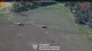 Pair of Fully Loaded Russian APCs Are Destroyed While Dropping Off Troops