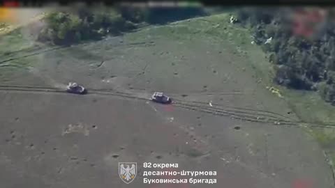 Pair of Fully Loaded Russian APCs Are Destroyed While Dropping Off Troops