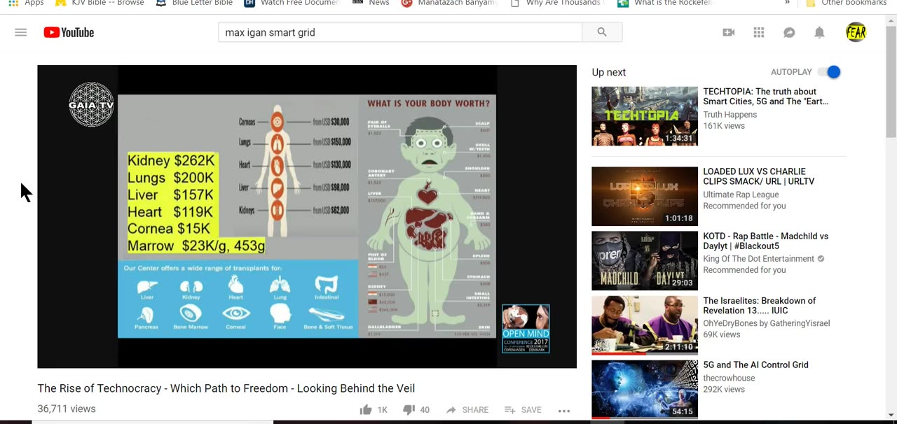 PAEDOPHILIA, HUMAN TRAFFICKING AND ORGAN HARVESTING