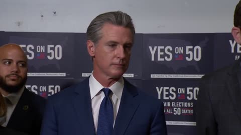 Gavin Newsom gets very awkward over uncomfortable question about redistricting maps