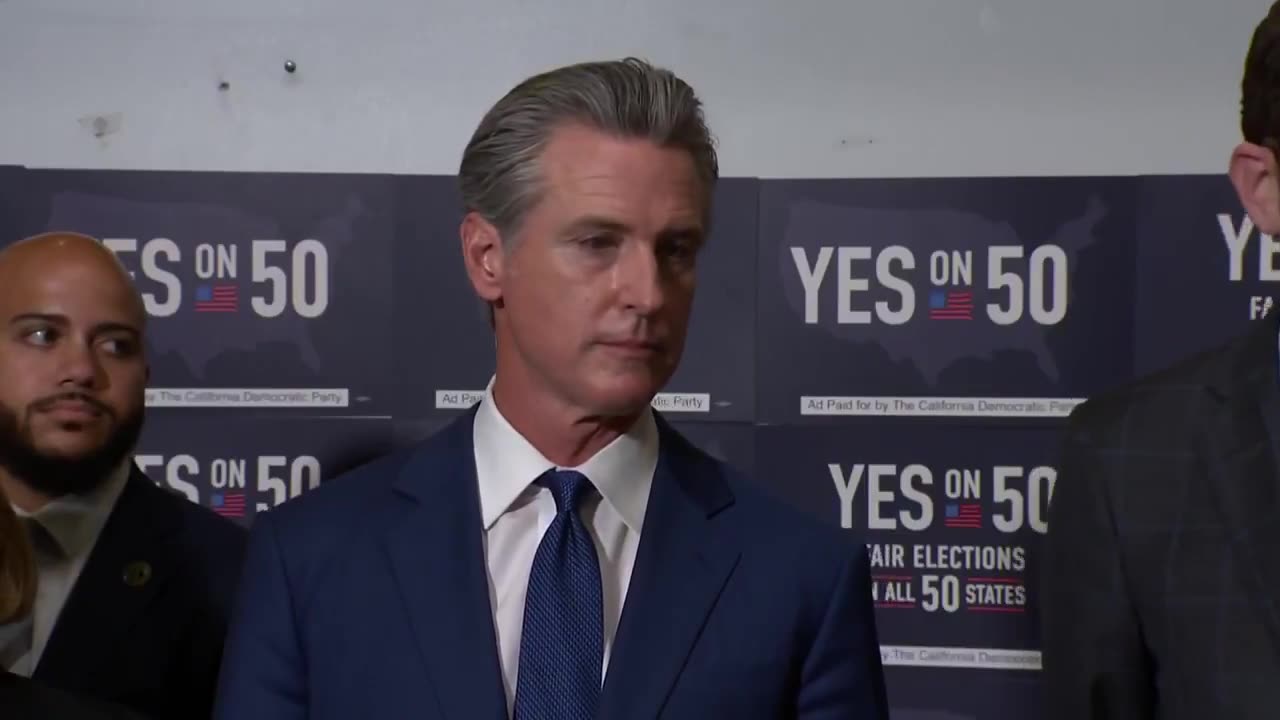 Gavin Newsom gets very awkward over uncomfortable question about redistricting maps