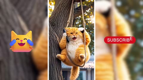 Orange Kitty Funny Moment 😂💥