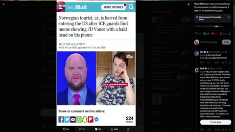 Did a Meme Really Get Someone Banned From the US?