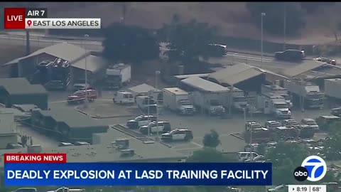 A deadly explosion has occurred at the Los Angeles County Sheriff Department's training facility in East LA