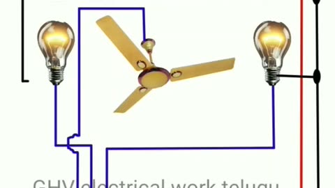 house wiring switch board connection diagram #GHV electrical work telugu #sorts #electrical
