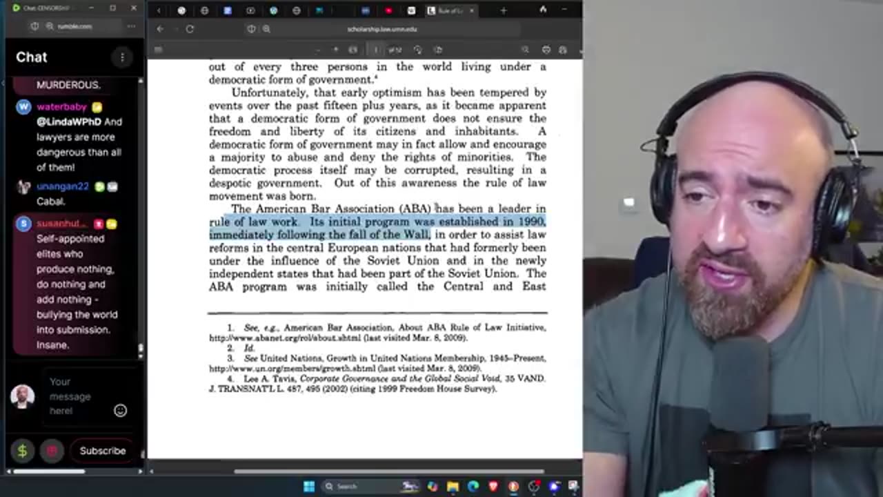 Declassifying this week’s stream because I think the material here is so important.Mike Benz