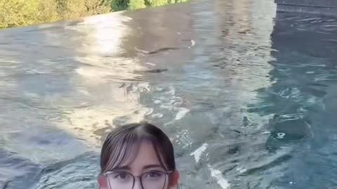 Gorgeous Lady in Swimming Pool
