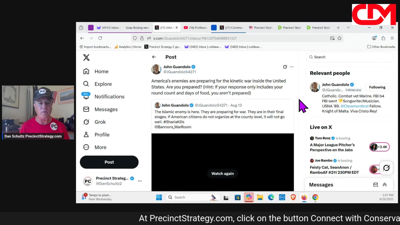 Precinct Strategy Ayn Rand: "Check you premise." Dan Schultz August 29 2025