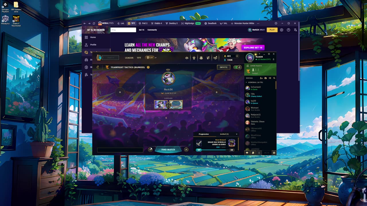 TFT Set 15 Ranked ANIME THEME! 8/8/25 Gold III