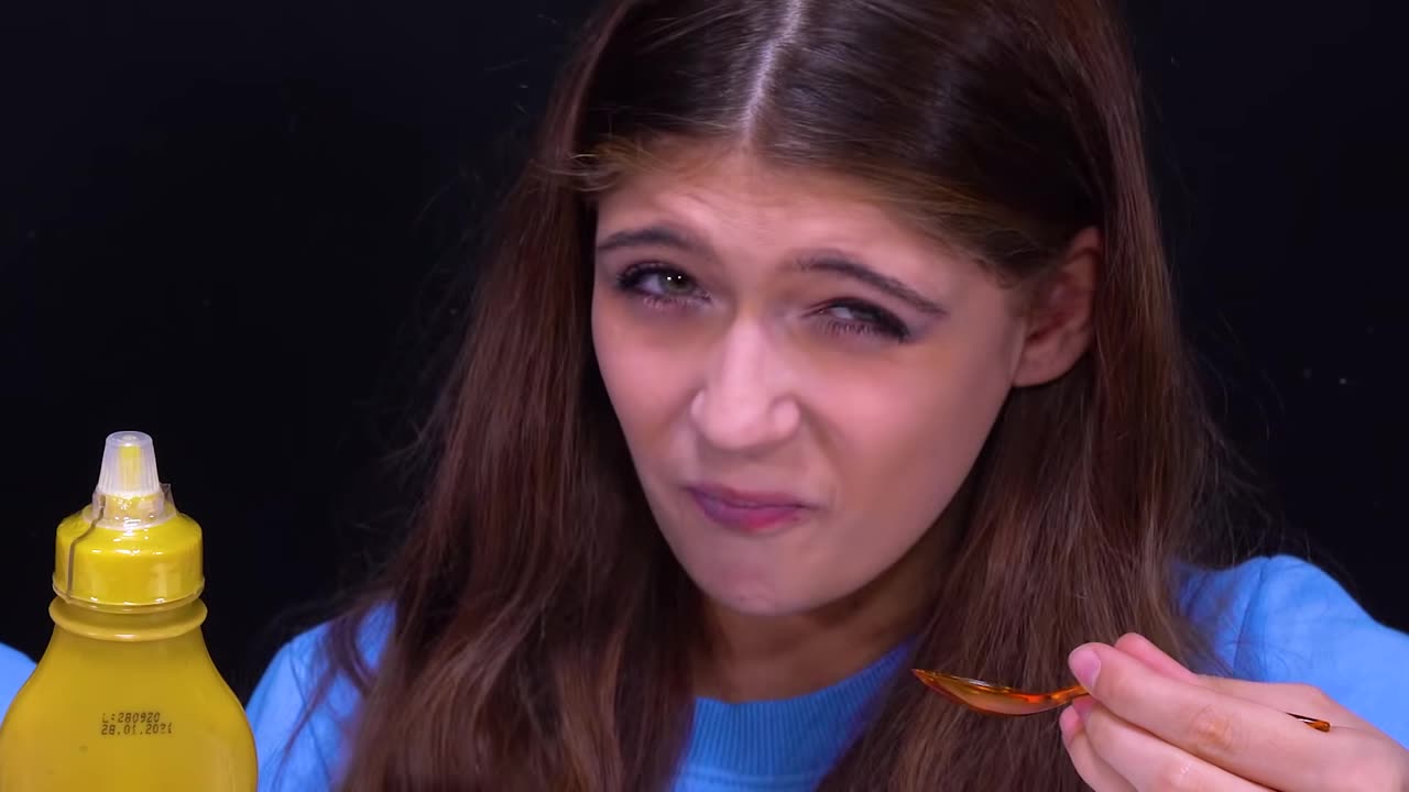 ASMR Big VS Small Spoon Food Challenge