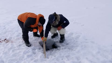 Ice Fishing GONE INSANE as this Greenland Shark Doesn’t Fit Through the Hole | River Monsters