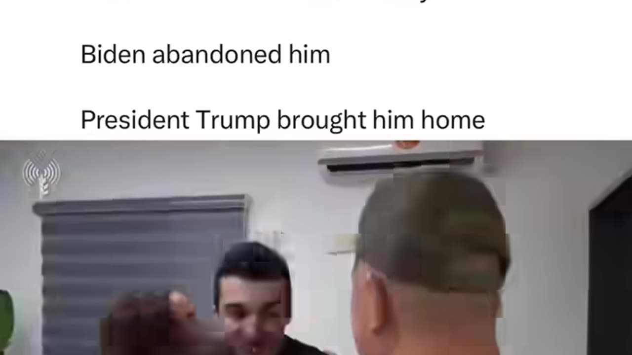 Trump Brought Him Home-Not Biden