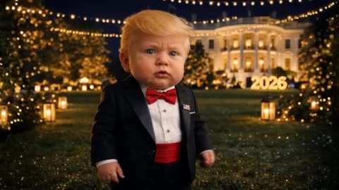 Baby Trump celebrates New Year