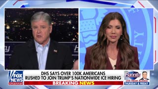 NOEM ON HANNITY: Americans want to take part in making our country safe again
