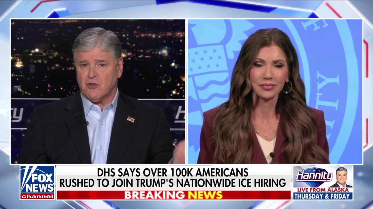 NOEM ON HANNITY: Americans want to take part in making our country safe again
