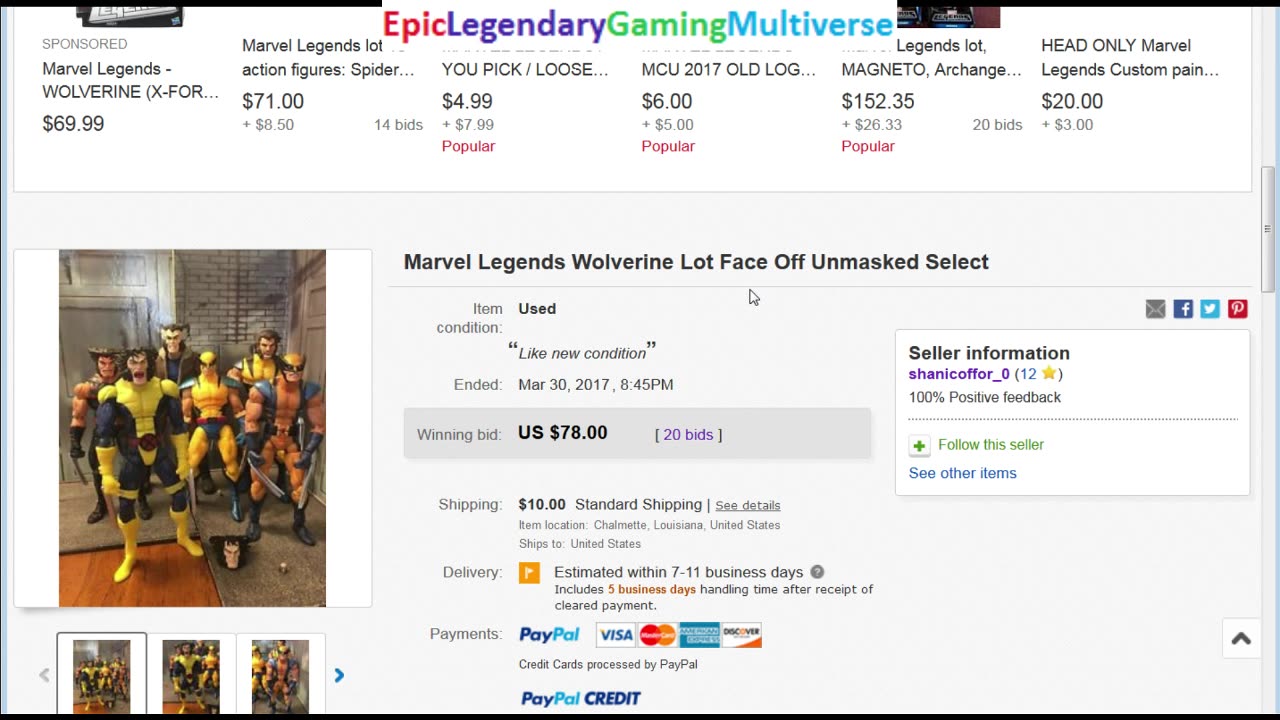 The 2017 eBay Listing Of The Marvel Legends X-Men Wolverine Action Figure Lot Revealed