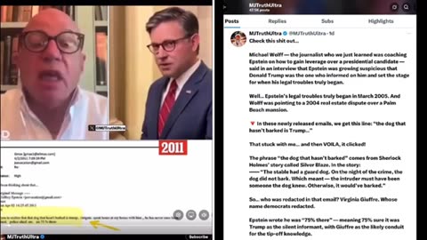 Trump / Epstein - never EVER take anything at face value ;)