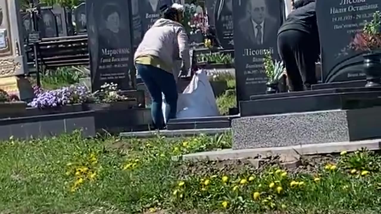 Illegal immigrants stealing flowers from grave yard to sell them