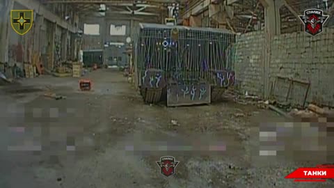 Drone Finds it's Way into Russian Vehicle Hanger