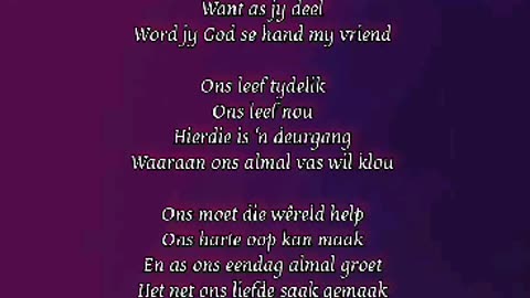 As jy deel, word jy G-d se Hand my vriend!