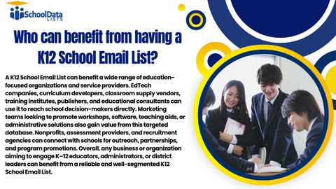 What is a K12 School Email List and how can it benefit education marketers?