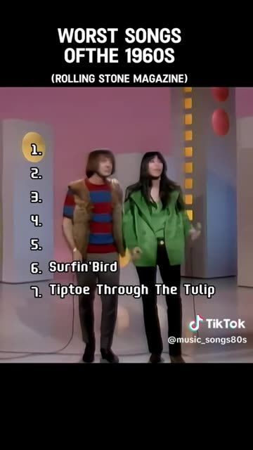Worst songs of the 1960s
