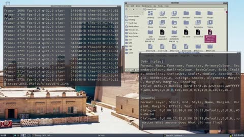 Adding subtitle to video with ffmpeg + funny stage