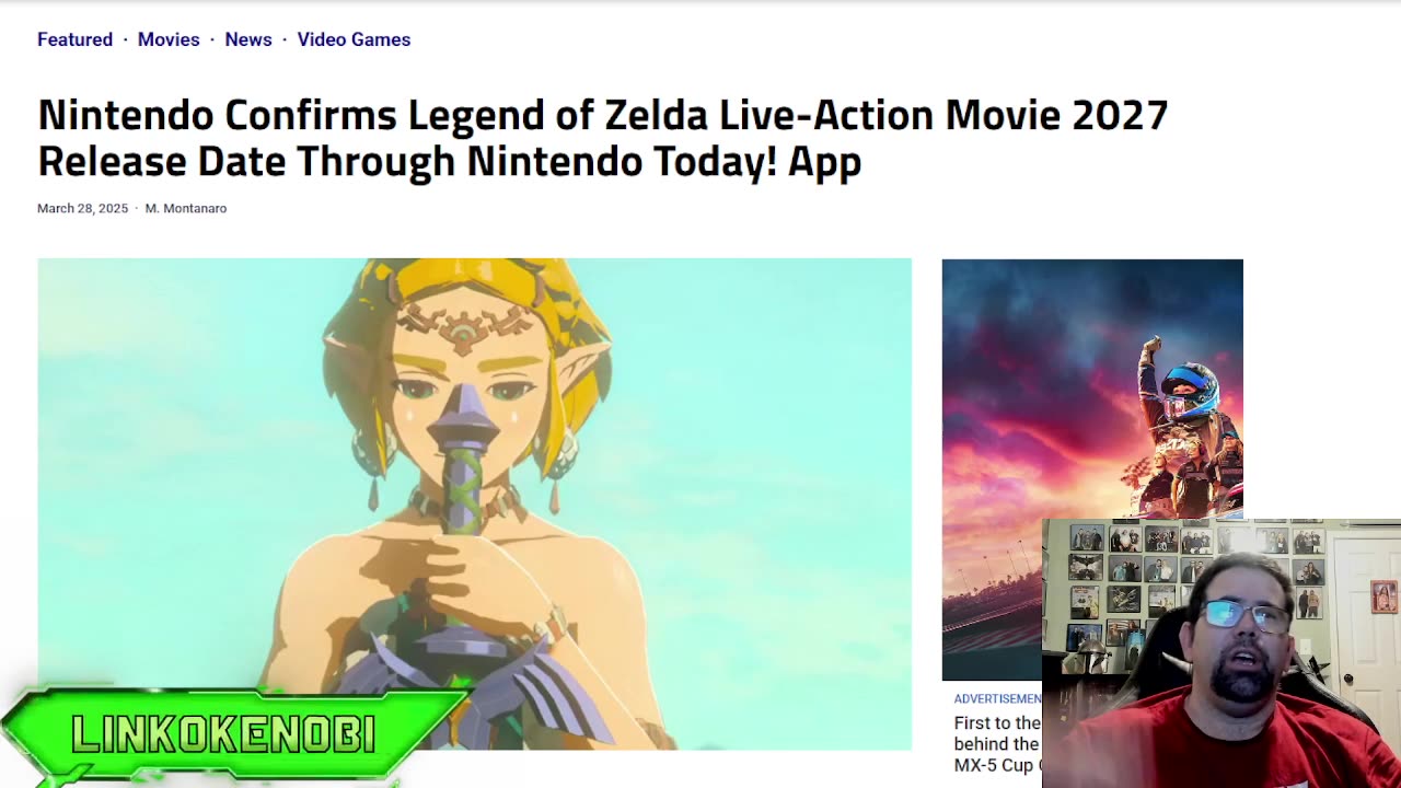 Legend Of Zelda Live Movie Coming Out In 2027