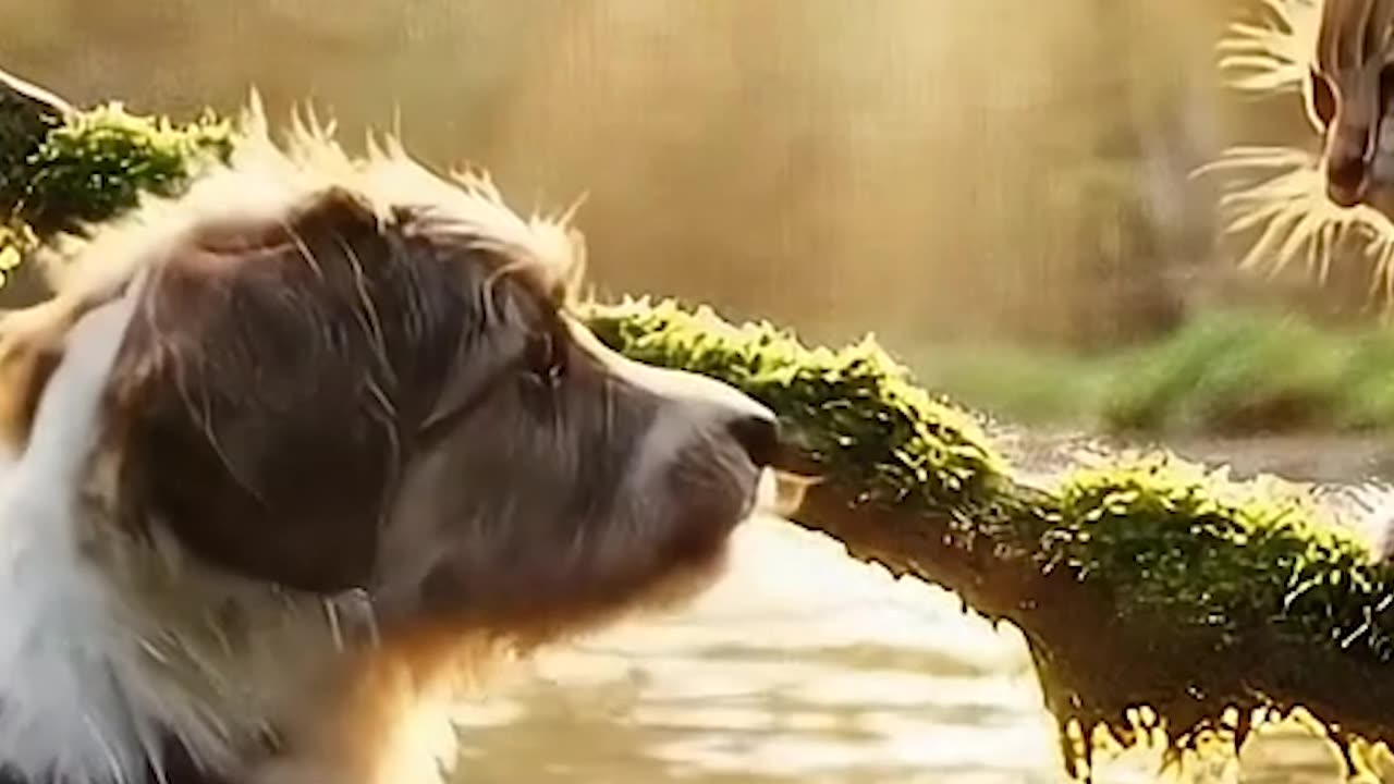 Dog save cat life