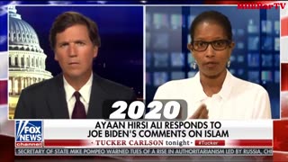 Tucker Carlson warning about the dangers of Muslims. (What changed?)