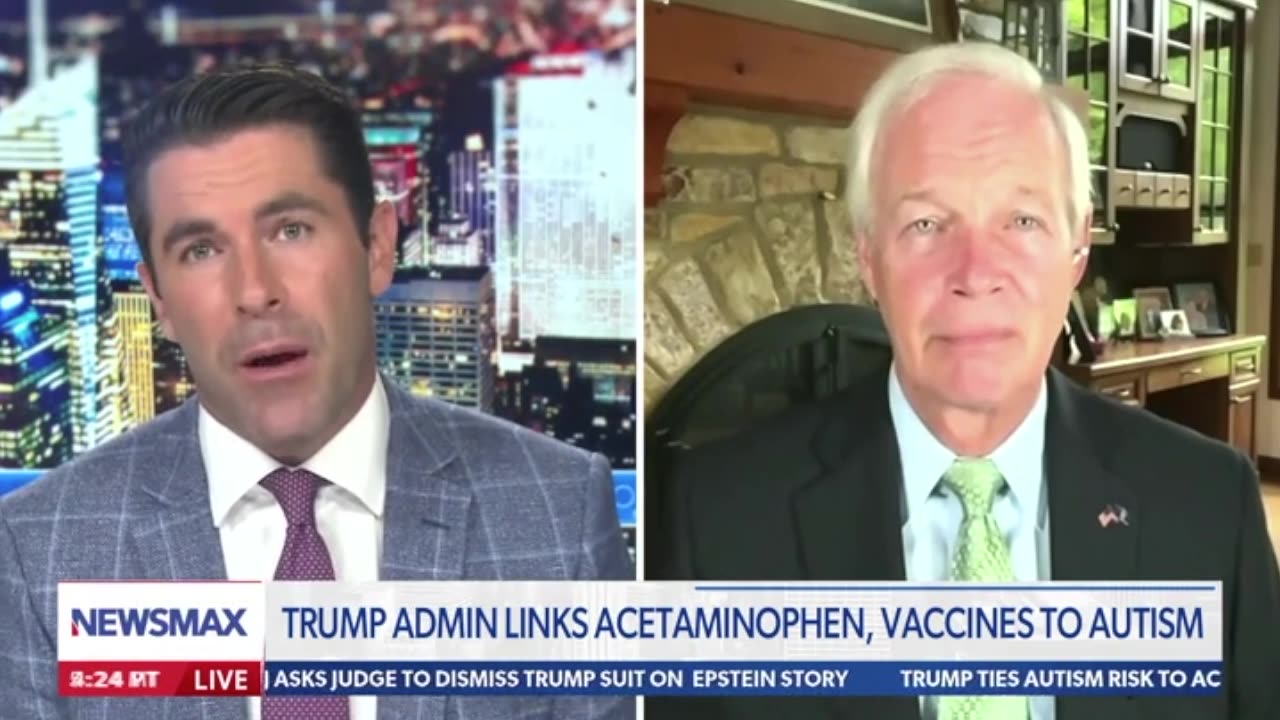 Senator Ron Johnson on Newsmax Rob Schmitt Tonight 9.22.25