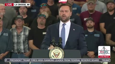 AUGUST 28 2025 Vice President JD Vance Delivers Remarks in La Crosse, WI