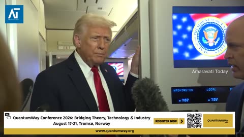 Trump Reveals Bold Talks with Xi & Message for Zelenskyy on AF1 | US Politics | Amaravati Today