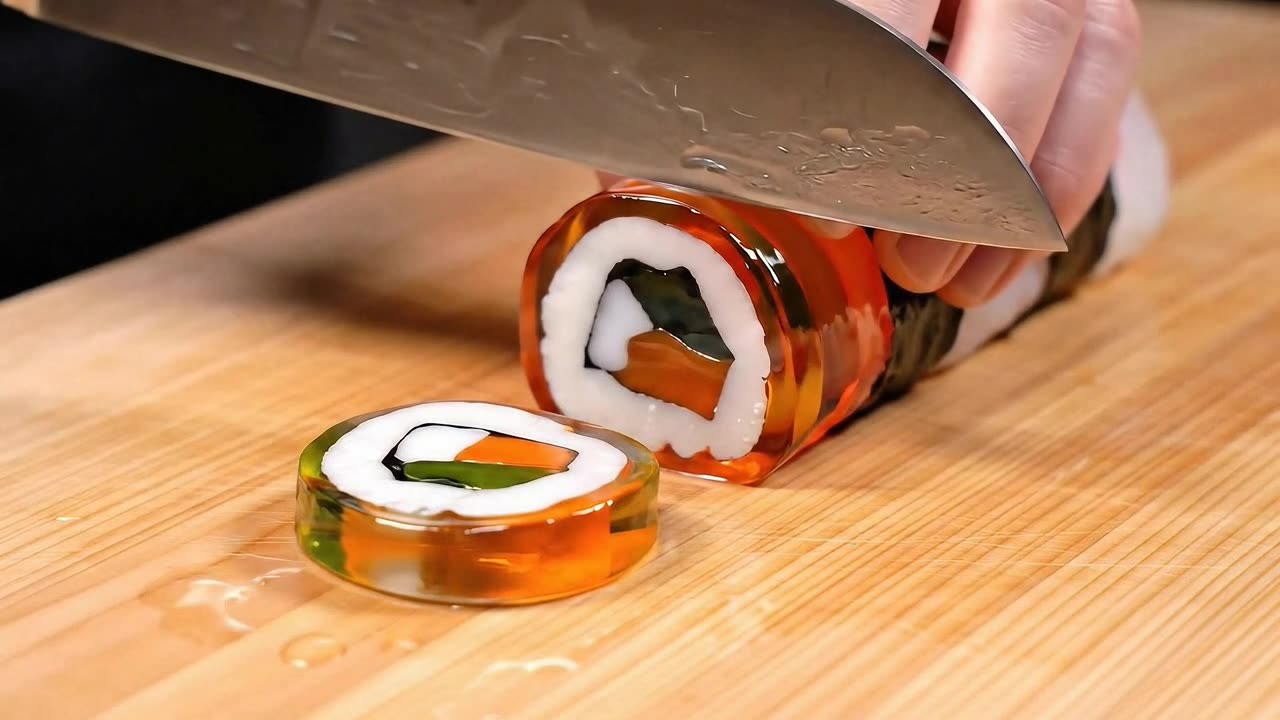 Cutting Burger Glass Meals! 🍔 What should I do next? #asmrsounds #asmr #satisfying