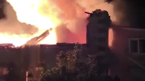 🚒🔥 Ukraine Russia War | Firefighters Battle Blaze in Rylsk Amidst Conflict | RCF