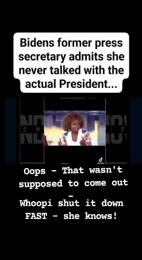 Biden's (Ver 2.x) former Press Secretary slips up and gets shut down
