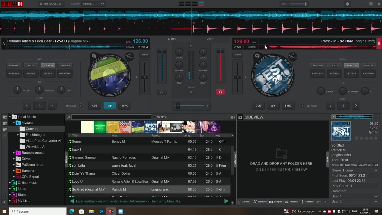 Virtual DJ Set House 2025