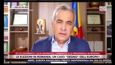 CALIN GEORGESCU la Radio Roma Canale 14 Italia, Apr 3, 2025