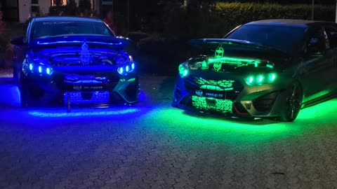 Kia ProCeed GT & Kia Ceed GT - Custom LED Bonnet/Hood Holder Prop Display Video Showcase. 🚗💙💚