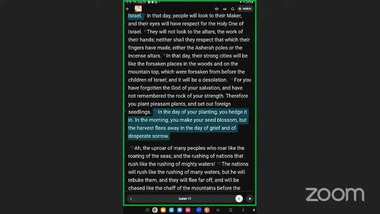 Sep 14th, Day 257 - RERUN FROM 2024 - Reading The One Year Bible Together