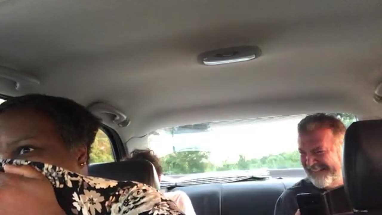 Liquid Ass prank driving Miss Charlene with windows locked - Fart Spray