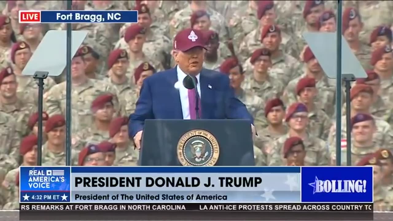 TRUMP THANK TROOPS AND VETERANS