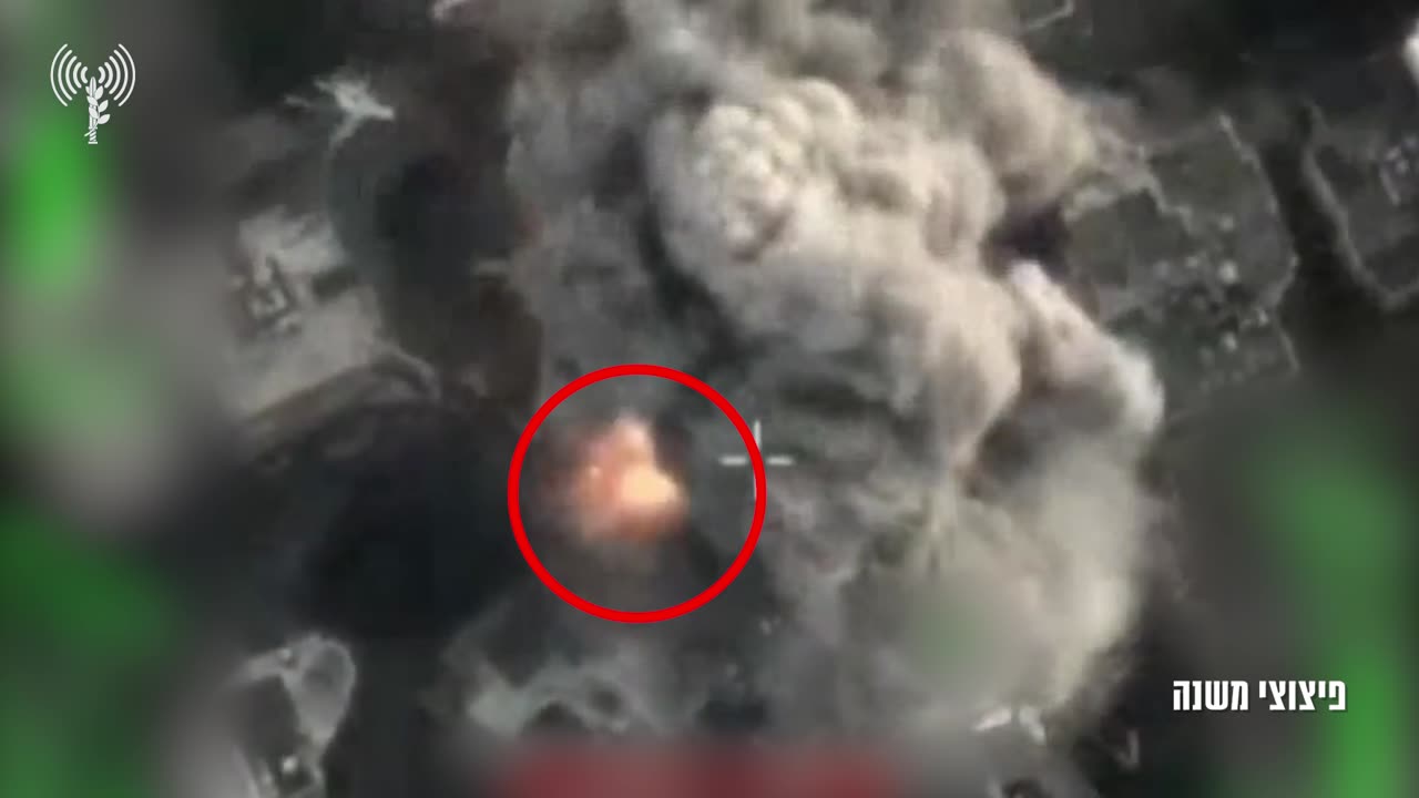 The IDF publishes footage showing yesterday's airstrike in Beirut, targeting what