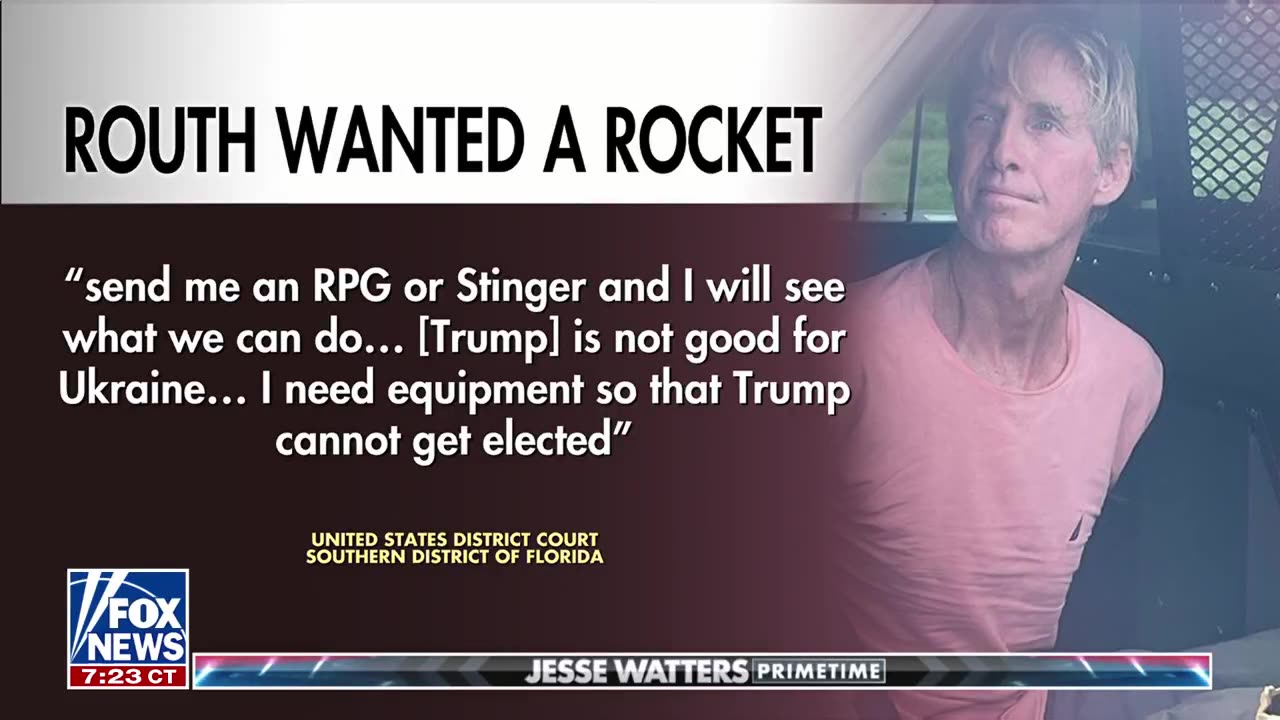 We’ve learned more about Trump’s second wannabe assassin ⚡ Jesse Watters