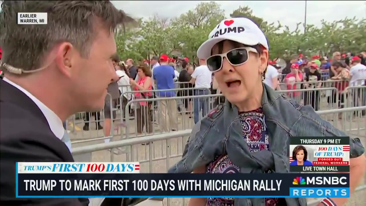 Trump supporter wrecks reporter over question about tariffs