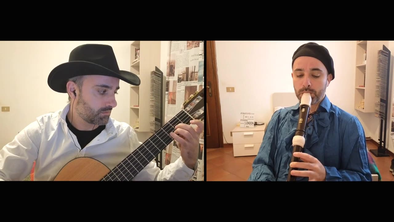 Romanesca for Guitar and Flute - (432Hz)